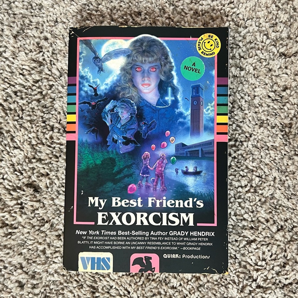 My Best Friend's Exorcism by Grady Hendrix Paperback Book 🩷📼💚